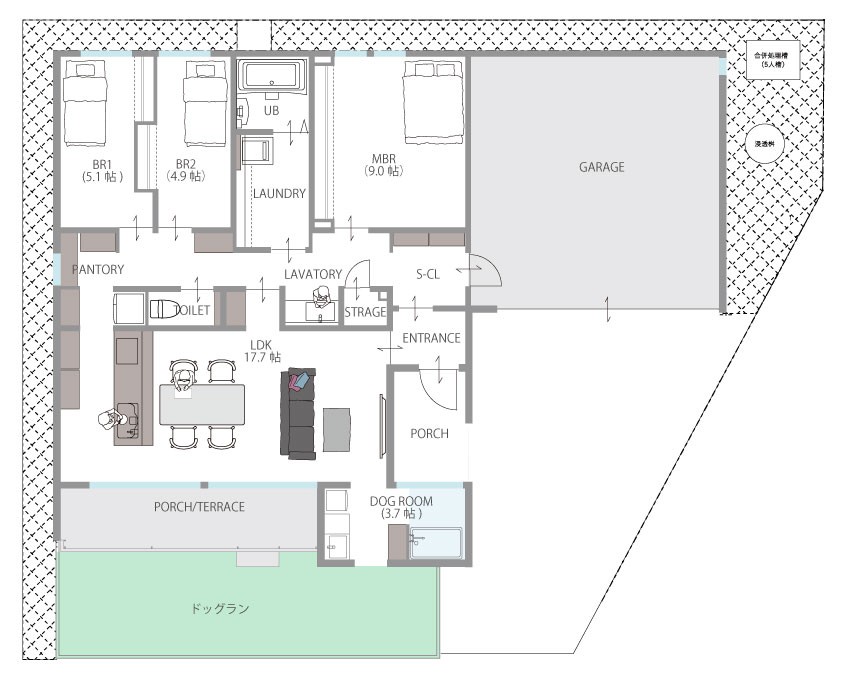 間取り/ガレージ